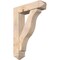 Ekena Millwork Funston Arts and Crafts Smooth Bracket w/ Offset Brace, Douglas Fir, 7 1/2"W x 30"D x 42"H BKT0806X30X42FST03SDF - alternate 1